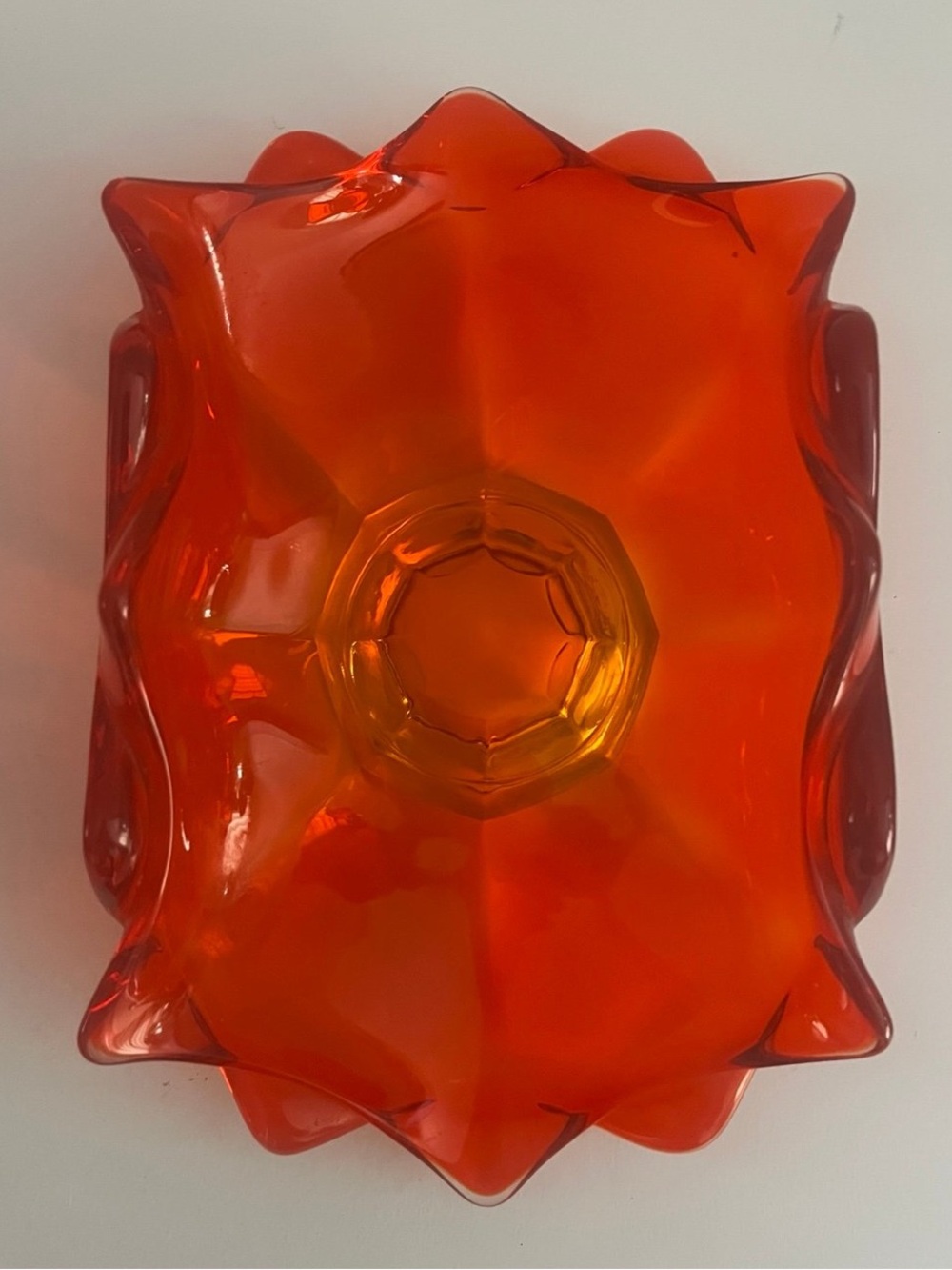 Vintage Viking Persimmon Epic Double Crimped Bowl – Mid Century Modern